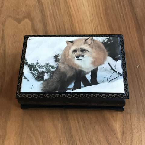 Wooden Fox Box
