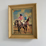 Vintage Frame and Racehorse Print
