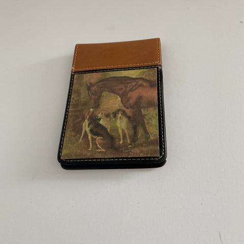Leather look note pad