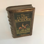 “The Classic Racehorse” ceramic copper tone book