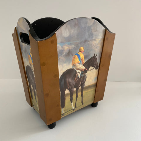 Racehorse Waste Paper Basket (or Magazine Holder)