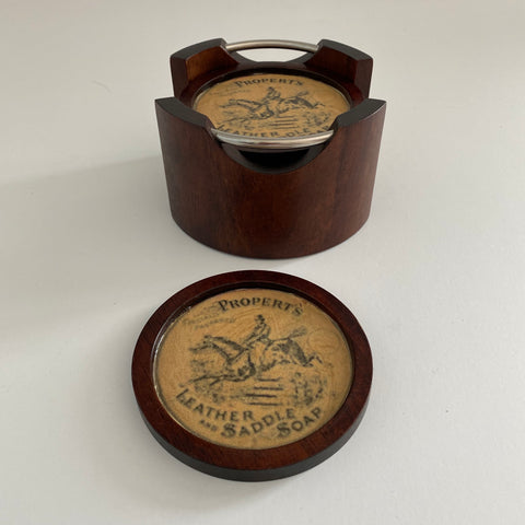 Propert’s Leather and Saddle Soap Wooden Coasters